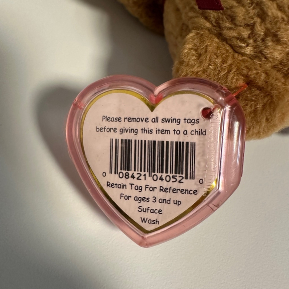 Ty Beanie Baby Curly Brown Bear 6 inch 
1993 vintage NWMT NEW - Picture 15 of 15